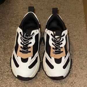 Steve Madden Black and White Sneakers